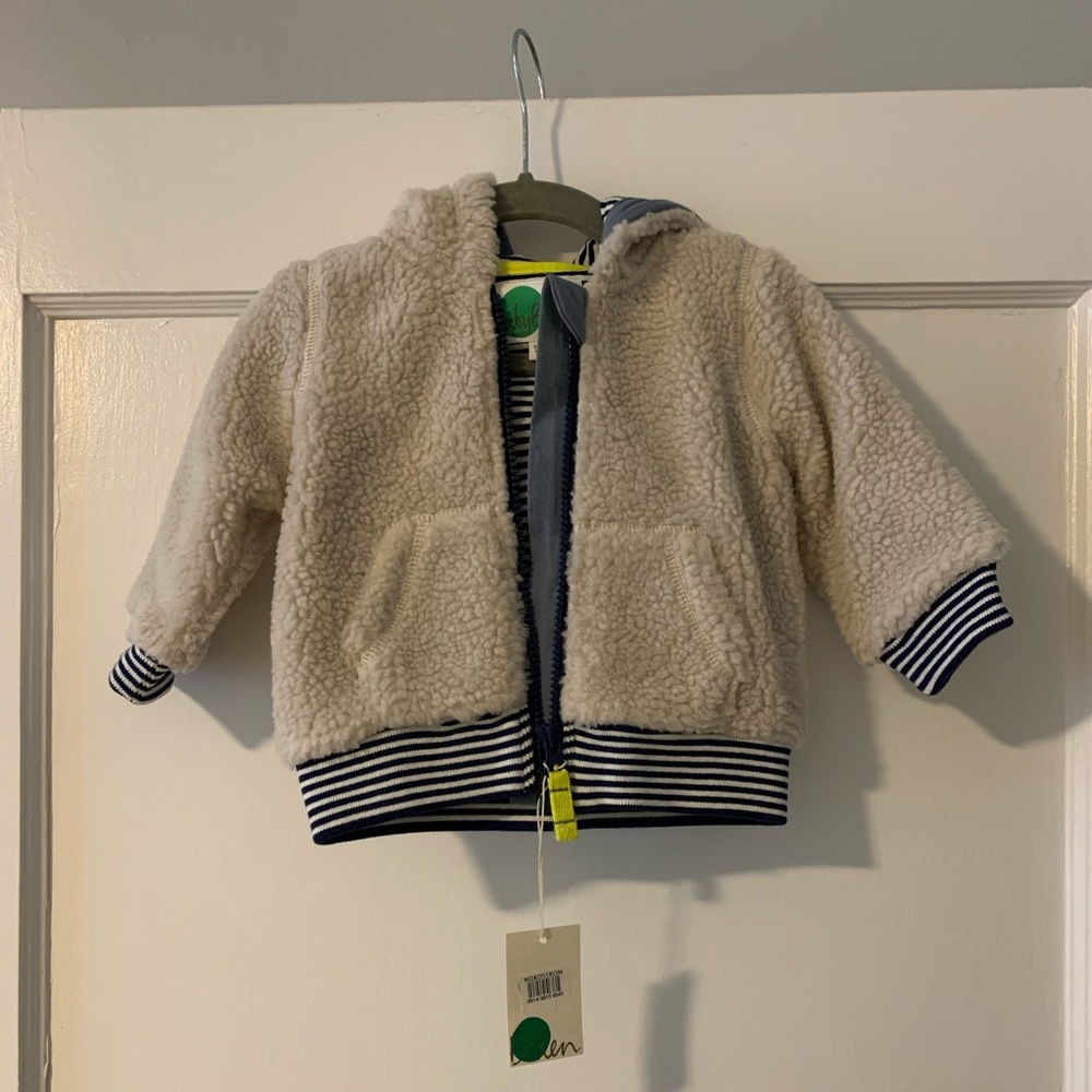 NWT Baby Boden Teddy Bear Coat
